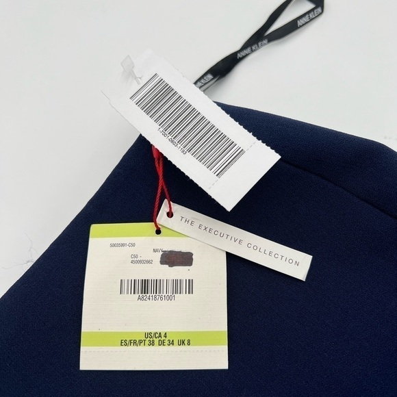 Anne Klein The Executive Collection Navy Blue Pencil Skirt Women's Size 4 NWT - Picture 13 of 16